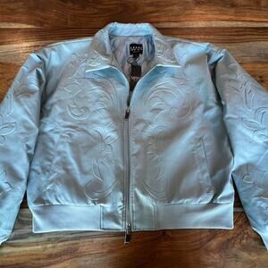 NWT BooHoo Man Embossed Bomber Jacket Mens Small